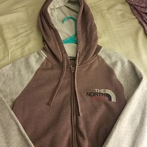 North face zip up hoodie